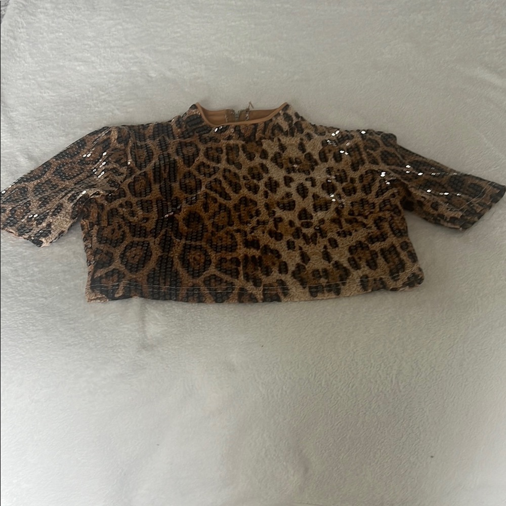 Leopard Print crop top